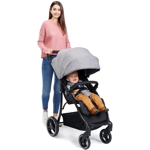 Прогулочная коляска Kinderkraft Trig Grey (KKWTRIGGRY0000): Ширина шасси 52 см