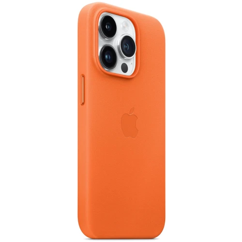 Чехол для iPhone Apple Leather Case with MagSafe Orange (MPPL3) for iPhone 14 Pro: Тип аксессуара чехол