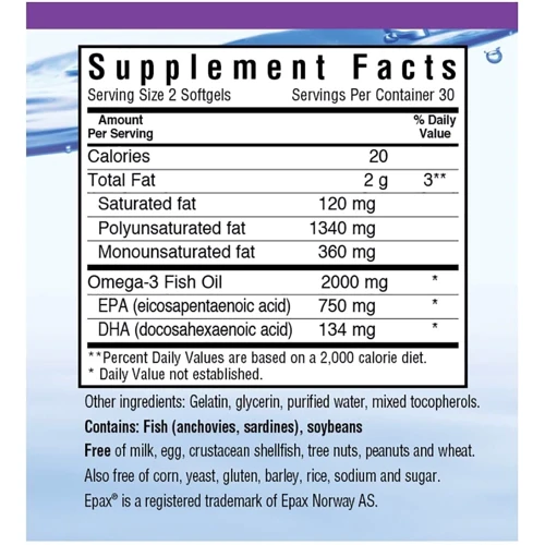 Bluebonnet Nutrition, Natural Omega-3, Joint Formula, 60 Softgels (946): Тип Омега 3
