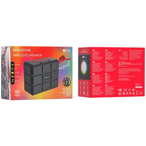 Акустика Borofone BR16 Gage Black: Тип портативная