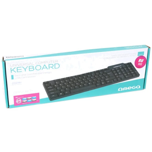 Клавиатура OMEGA OK-05 Ru cyrilic version USB (OK05TRU): Интерфейс подключения USB