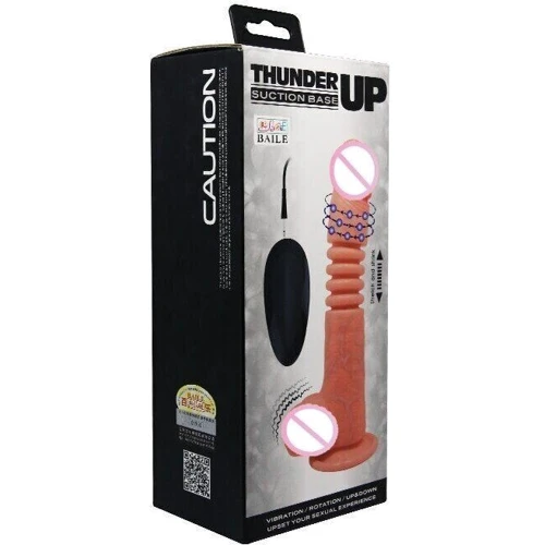 Вибратор на присоске с функцией ротации THUNDER UP, BW-008097X
