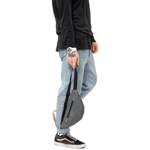 Мужская поясная сумка Sambag Soho BSH серая (82111009m): Страна производитель Украина