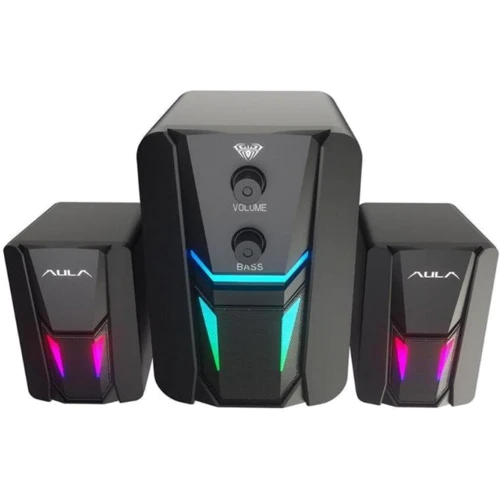 Акустическая система Aula N-189 Wired Black (6948391265070): Выходная мощность колонок 2x3 Вт