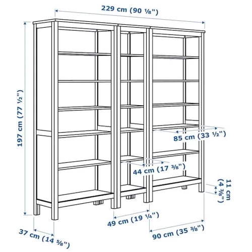 Стойка ІКЕА Hemnes 229х197 см (792.311.54) фото 2