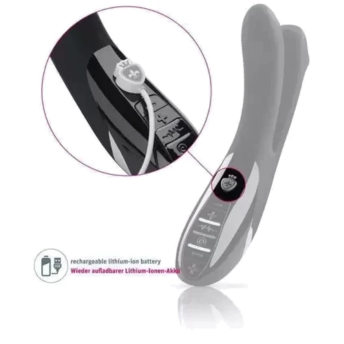 Вибратор с электростимуляцией Mystim Tingling Aparte eStim Black