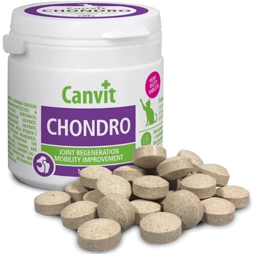 Витаминная добавка Canvit Chondro для регенерации суставов кошек 100 г (can50743): Вид Таблетки
