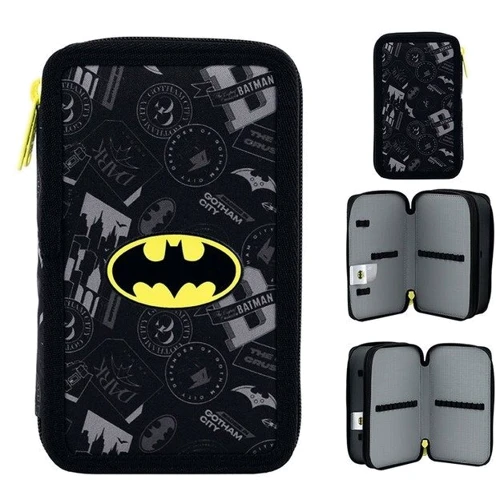 Набор Kite рюкзак + пенал + сумка для обуви 556 DC Batman (SET_DC25-556M): Цвет черный