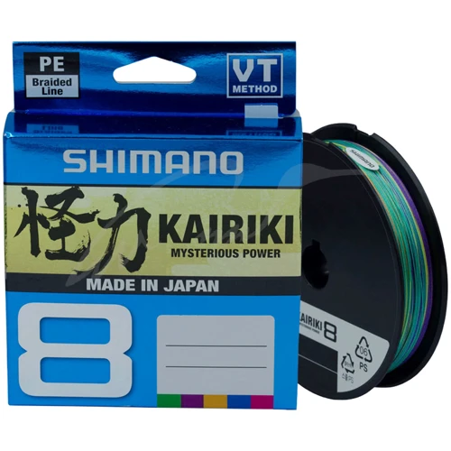Шнур Shimano Kairiki 8 PE 3000m Multi 0.160mm/10.3kg (2266.35.35)