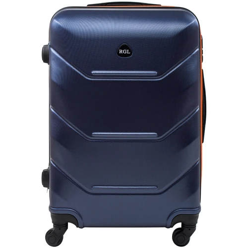 Чемодан Rogal S темно-синий (RGL720S-dark-blue-orange)