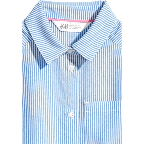 Рубашка H&M 5057186 170 см синяя: Размер 170