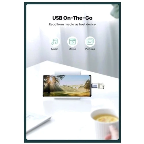 Адаптер Ugreen Adapter US270 USB-C 3.1 to USB 3.0 Cable with Lanyard Space Gray (50283): Дополнительные разъемы USB-C