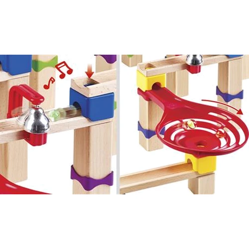 Конструктор-лабиринт Hape Marble Run Трюки и повороты 129 элементов (E1100) фото 8