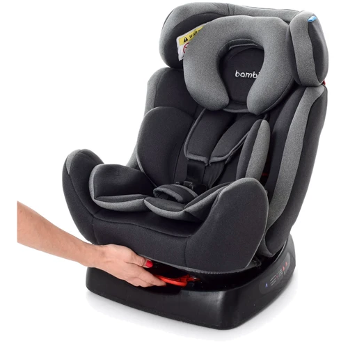 Автокресло Bambi M 3678 Silver Gray: Внутренние ремни 5-ти точечные, с мягкими накладками