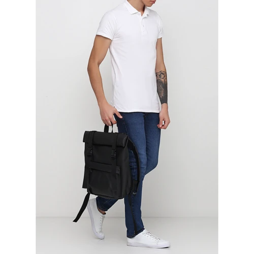Чоловічий рюкзак Sambag RollTop 0SHm чорний (24211001m) фото 10