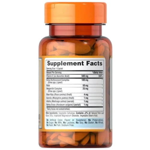 Puritan's Pride Super C-500 Complex 500 mg Витамин С комплекс 100 каплет: Тип Витамин C