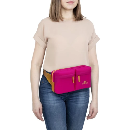 Сумка на пояс RivaCase розовая (5511 (Pink)): Цвет розовый