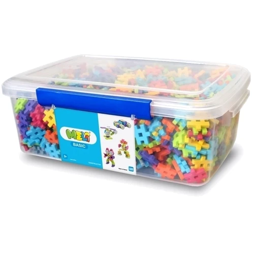 Конструктор MELI BASIC фигурный в контейнере 1200 эл. (2,5х2,5см)