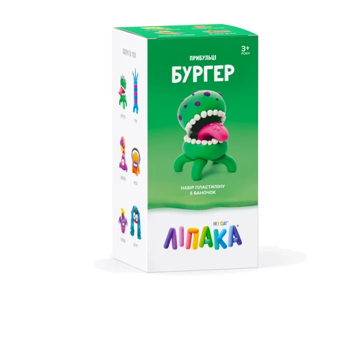 Набор интерактивного пластилина с приложением Ліпака Бургер