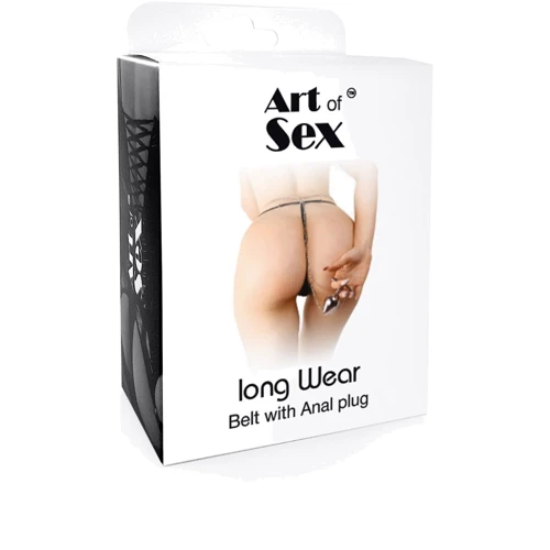 Украшение на тело Art of Sex - Long Wear с металлической анальной пробкой (М)