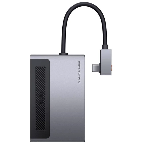 Адаптер Baseus Adapter USB-C to USB3.0+HDMI+USB-C+SD+3.5mm Gray (32725) фото 5