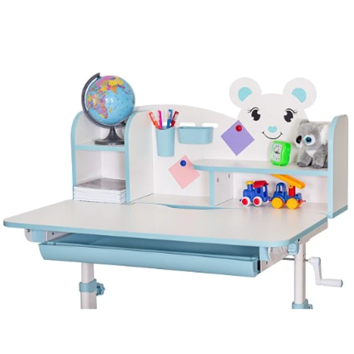 Комплект мебели (стол + стульчик + полка) Mealux BD-29 Panda XL Blue (BD-29 BL)