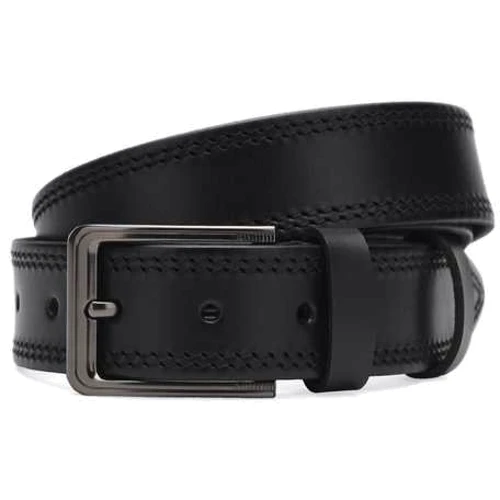 Чоловічий ремінь Borsa Leather чорний (115rmkn13)