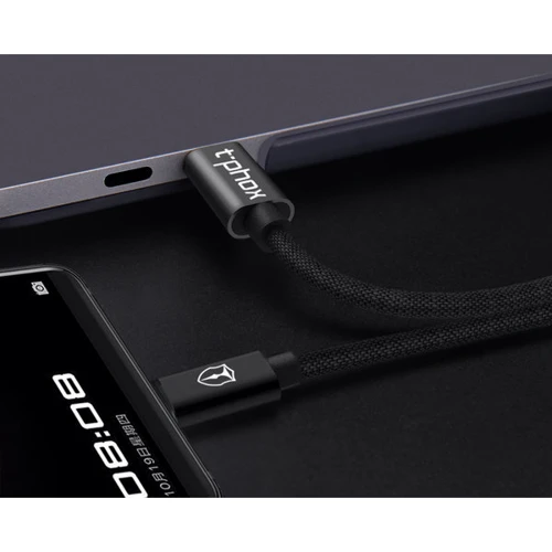 Кабель T-PHOX Cable USB-C to USB-C Speed 1m Black (T-CC811 Black) фото 5