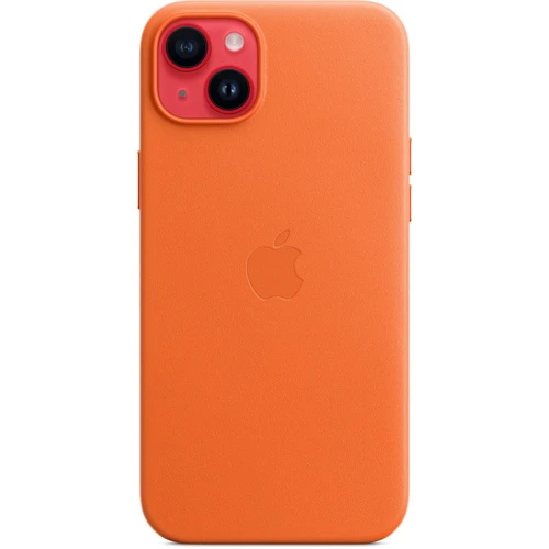 Чохол для iPhone Apple for iPhone 14 Plus Leather Case with MagSafe Orange (MPPF3) : Тип чохла накладка на заднюю часть