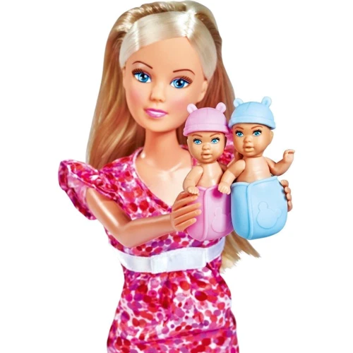 Кукла Simba Toys Беременная Штеффи, с малышом-сюрпризом и аксессуарами, 3 вида (5733588): Особенности Сюрприз