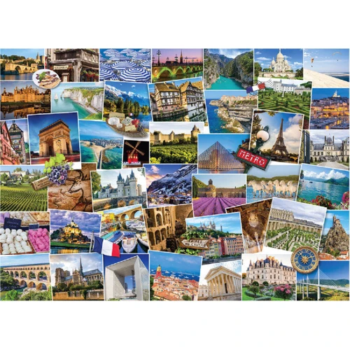 Пазл Eurographics Дорогами Франції, 1000 елементів (6000-5466): Виробник EuroGraphics