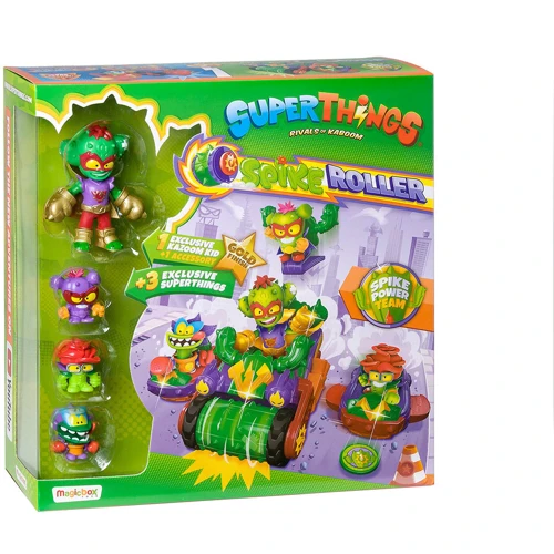 Игровой набор SuperThings Kazoom Kids S1 –Спайк-роллер Кактус (3 машинки, Казум-Кид, 3 фигурки) (PSTSP514IN00) фото 8