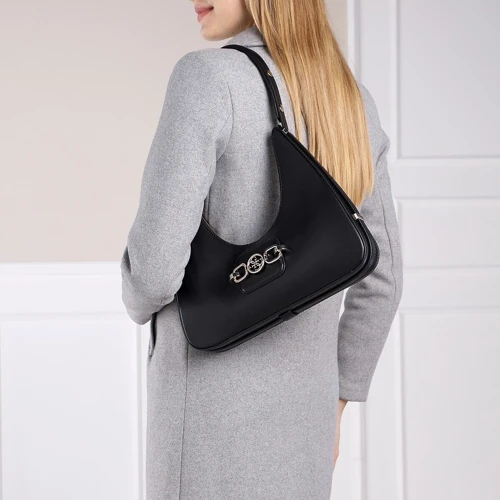 Женская сумка хобо Guess Hensely Hobo черная (HWVB8113020-BLA): Тип Сумки