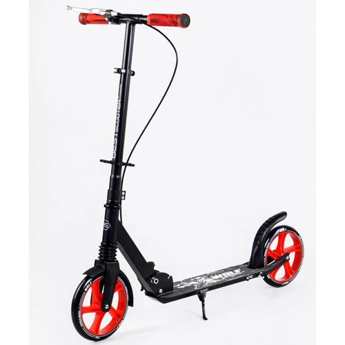 Двоколісний самокат Best Scooter WOLF Black and red (114193)