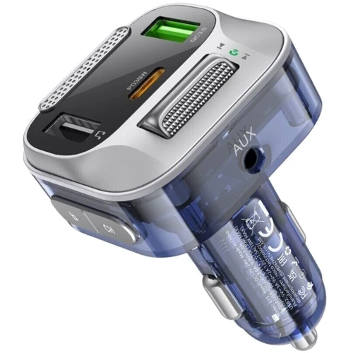 FM-трансмітер Hoco E75 Bravery PD30W+QC3.0 dark blue: Виробник HOCO
