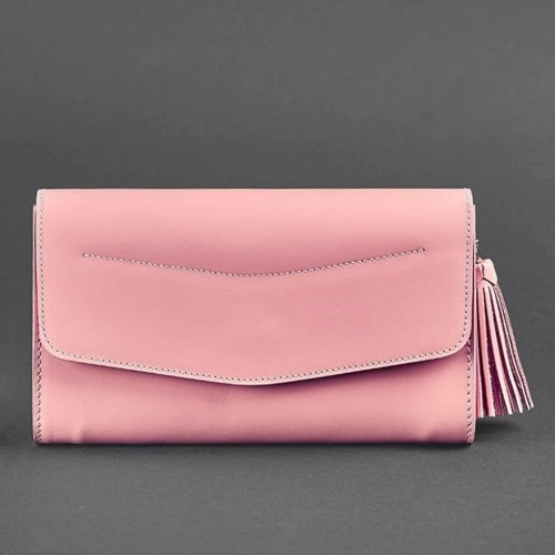 Жіноча сумка через плече BlankNote рожева (BN-BAG-7-pink-peach): Матеріал Натуральна шкіра