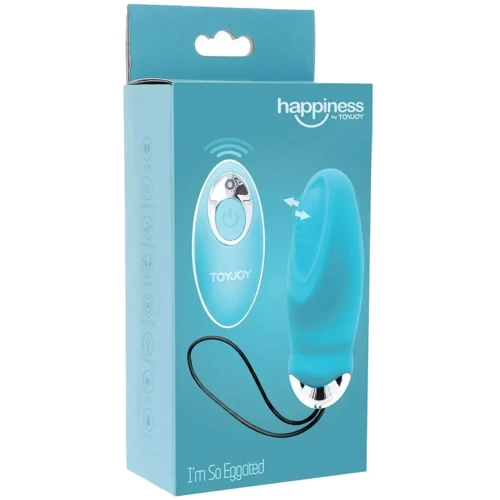 Виброяйцо с пультом ДУ Toy Joy I'm so Eggcited (голубой)