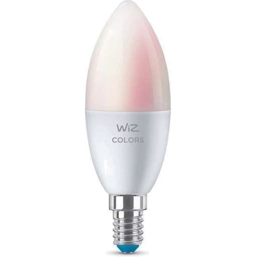 Умная лампочка WiZ, E14, 4.9W, 40W, 806Lm, C37, 2200-6500K, RGB, Wi-Fi: Цвет свечения Теплый желтый