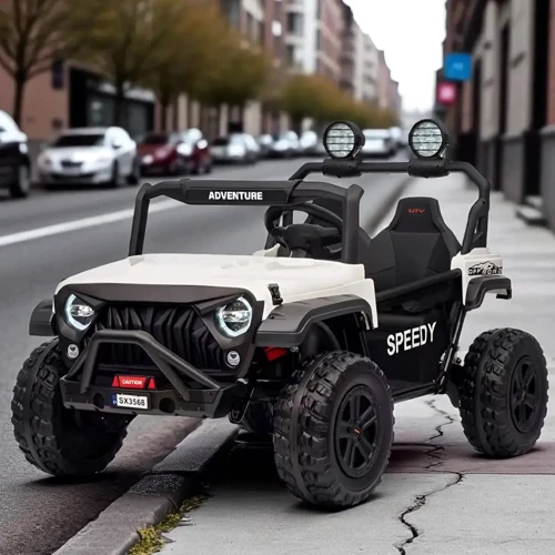 Детский электромобиль Bambi Джип белый (M 6206EBLR-1(24V))