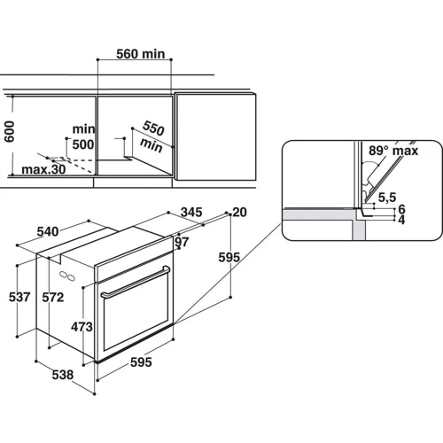 Духовой шкаф электрический Whirlpool OAKZ9 7921 CS IX: Класс энергопотребления A+