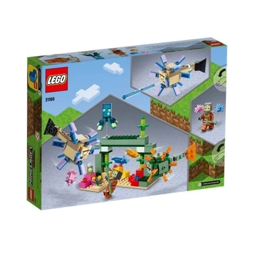 Конструктор LEGO Minecraft Битва зі вартовим 255 деталей (21180): Серія MINECRAFT
