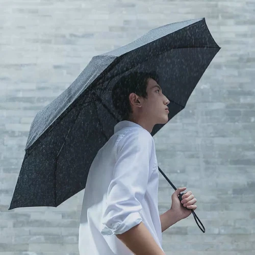 Парасолька Xiaomi RunMi Super Portable Automatic Umbrella Black чорний (6941413204217): Механізм механічний