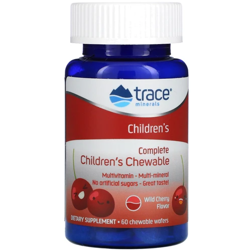 Trace Minerals Complete Children's Chewable Мультивитамины для детей 60 жевательных вафель