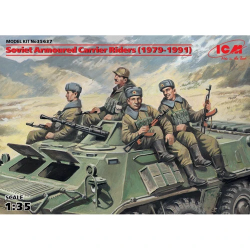 Набор фигурок ICM Советские десантники на бронетехнике (1979-1991) (ICM35637)