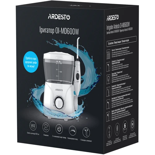 Зубная щетка Ирригатор Ardesto OI-MD600W фото 6
