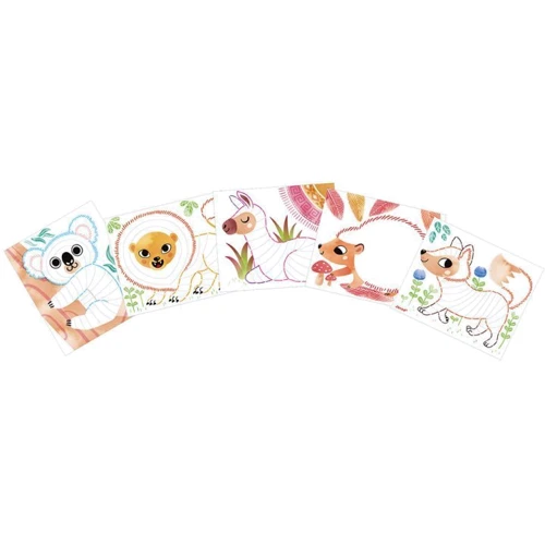 Набор для творчества Janod Раскраски Животные (J07783)