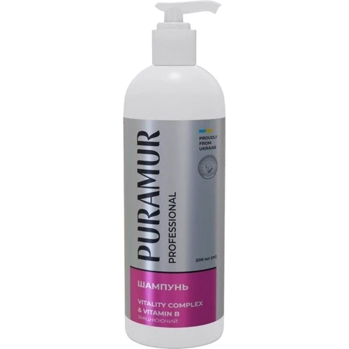 Шампунь Puramur Vitality Complex with Vitamin B укрепляющий 200 мл (4823082432974)