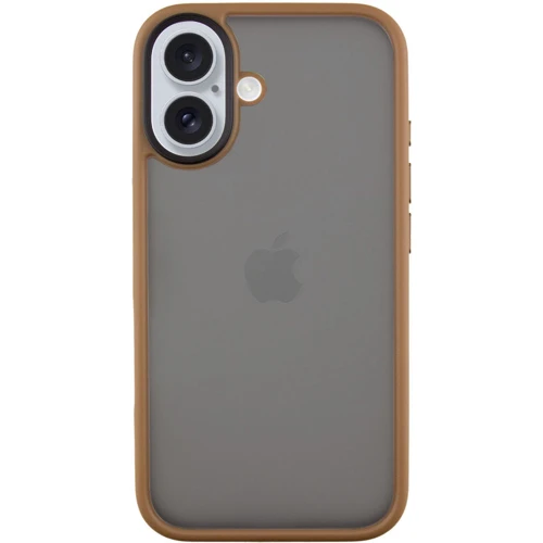Чохол для iPhone Mobile Case TPU+PC Metal Buttons Gold для iPhone 16