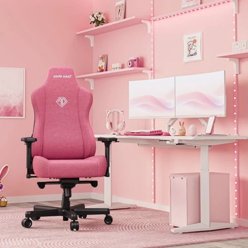 Кресло игровое Anda Seat Kaiser 3E XL Pink Fabric (AD23YC-XL-09-P-CF-P01)