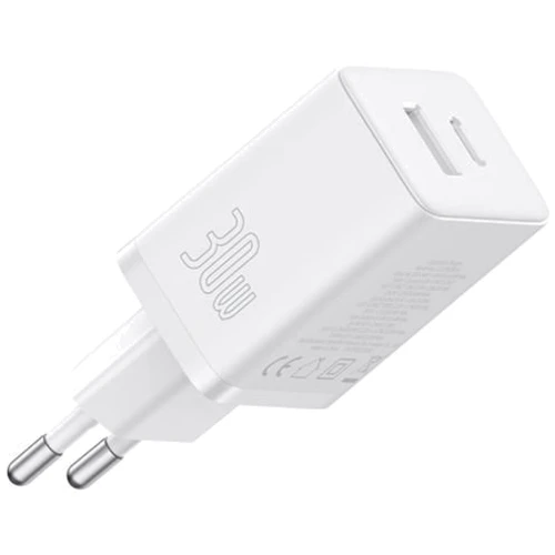 Зарядное устройство Baseus Wall Charger Cube Pro USB-C+USB 30W White (P10111404213-00): Особенности Power Delivery (PD), Быстрая зарядка, USB-C